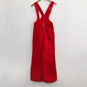 BOGNER Red Ski Bib Pants Size 8 (runs small)